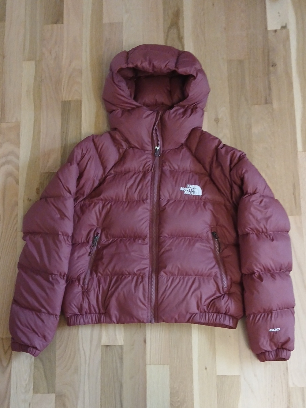 The North Face Women's 600 Down Filled Maroon Hooded Puffer Jacket